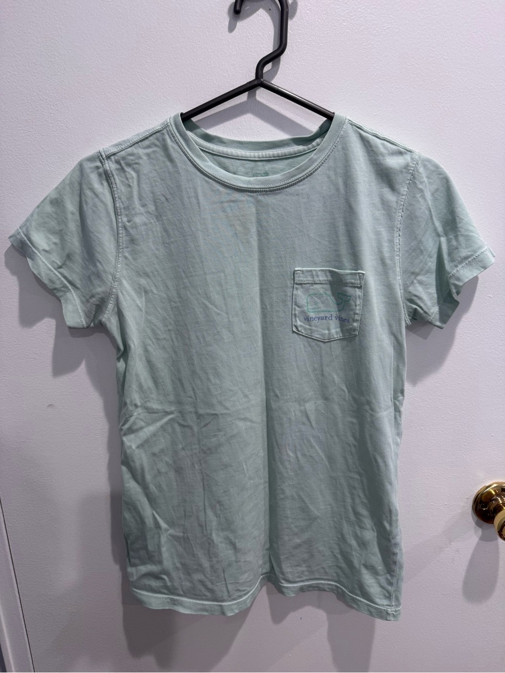 Vineyard Vines Mint Green Short Sleeve Pocket Tee